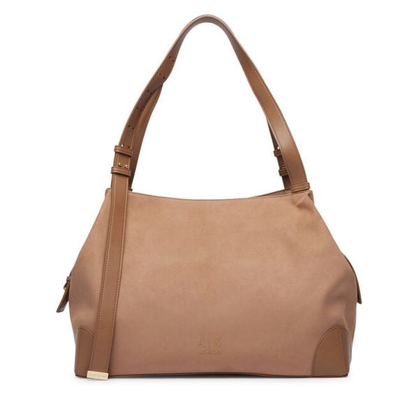 Torebka Armani Exchange. Brązowe torebki klasyczne Armani Exchange, bez wzorów, bez dodatków. Za 779.99 zł.