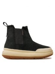 Merrell Botki Marquette Thermo Pull On Wp J007064 Czarny. Czarne botki Merrell, bez wzorów, ze skóry, bez obcasa, na płaskiej podeszwie, bez zapięcia. Za 619.99 zł.