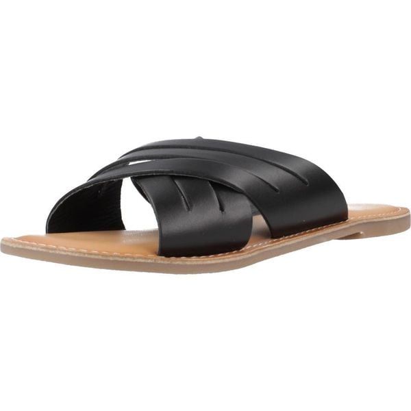 Sandały KICKERS KICK DAY Czarny. Czarne sandały Kickers, bez wzorów, ze skóry, bez obcasa, bez zapięcia. Za 165.99 zł.