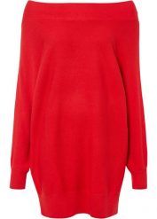 Sweter off-shoulder. Czarne swetry bonprix, bez wzorów, bez ramiączek. Za 109.99 zł.