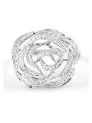 ATELIER DU DIAMANT Złoty pierścionek "Trisha" z diamentami rozmiar: 54. Szare pierścionki ATELIER DU DIAMANT, z diamentem, złote. Za 2,675.99 zł.