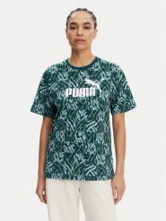 Puma T-Shirt Ess Graphic 685070 Zielony Loose Fit. Zielone t-shirty Puma, xs, bez wzorów, z bawełny, bez kołnierzyka, bez ramiączek. Za 78.99 zł.