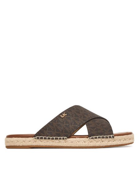 MICHAEL Michael Kors Espadryle Kenzie 40R6KZFS1B Brązowy. Brązowe espadryle MICHAEL Michael Kors, bez wzorów, ze skóry, bez obcasa, bez zapięcia. Za 337.99 zł.