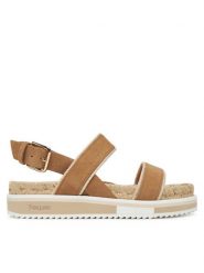 Pollini Sandały SA16405G0MTF0122 Brązowy. Brązowe sandały Pollini, bez wzorów, ze skóry, bez obcasa, na płaskiej podeszwie, bez zapięcia. Za 1,169.00 zł.