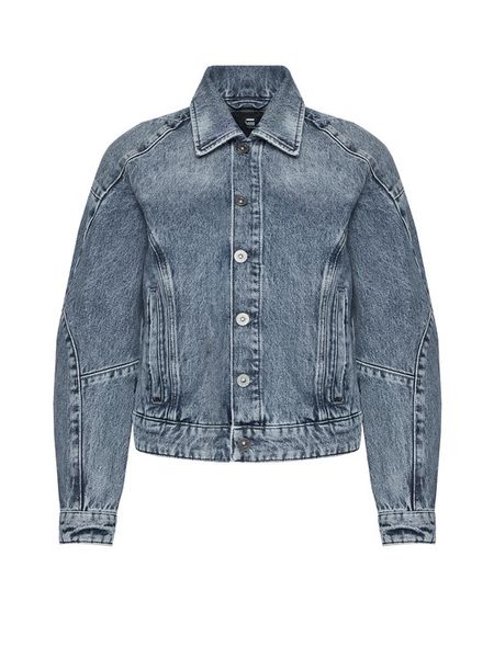 G-Star Raw Kurtka jeansowa Kitoh 3D D26776 E207 Niebieski Regular Fit. Niebieskie kurtki G-Star Raw, xs, bez wzorów, z bawełny, bez kaptura. Za 779.99 zł.