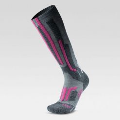 Skarpety narciarskie damskie z wełną Merino UYN Ski Merino Socks. Czarne skarpety Uyn, bez wzorów, z wełny. Za 159.99 zł.