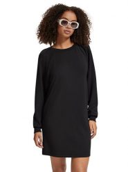 Scotch & Soda Sukienka dresowa w kolorze czarnym rozmiar: XS. Czarne sukienki Scotch & Soda, na co dzień, xs, bez wzorów, z dresówki, bez kołnierzyka, bez ramiączek, mini, proste. Za 131.43 zł.