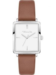 Tamaris Zegarek kwarcowy w kolorze srebrno-brązowo-białym rozmiar: onesize. Brązowe, analogowe zegarki Tamaris, metalowe. Za 130.99 zł.