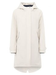 Zwillingsherz Parka "Keep Smiling" w kolorze kremowym rozmiar: M. Brązowe parki Zwillingsherz, m, bez kaptura. Za 370.71 zł.