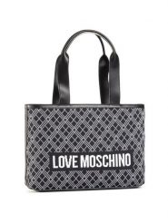 LOVE MOSCHINO Torebka JC4076PP1BLL100A Czarny. Czarne torebki klasyczne Love Moschino, bez wzorów, z materiału, bez dodatków. Za 839.99 zł.