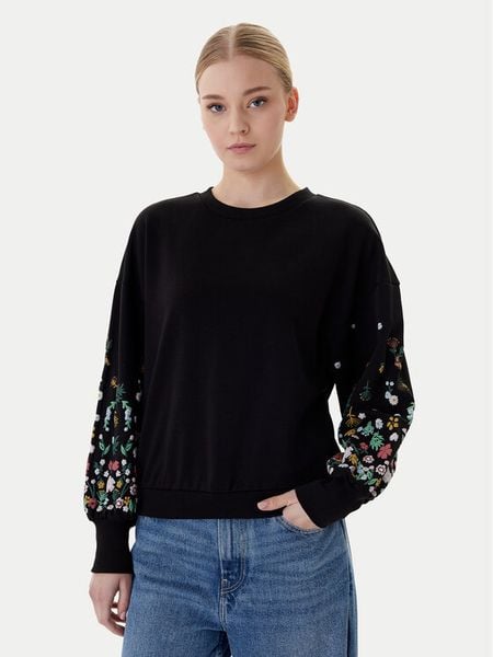 ONLY Bluza Brooke 15216364 Czarny Regular Fit. Czarne bluzy Only, m, bez wzorów, z syntetyku, bez kaptura. Za 79.99 zł.
