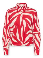 ONLY Koszula Sakura 15366883 Czerwony Regular Fit. Czerwone koszule Only, xl, bez wzorów, z syntetyku, bez kołnierzyka, bez ramiączek. Za 109.99 zł.