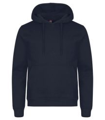Clique Bluza z kapturem Miami z bawełny i poliestru z recyklingu – Navy. Czarne bluzy sportowe CLIQUE, l, bez wzorów, z bawełny, z kapturem. Za 166.67 zł.