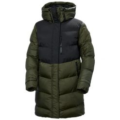 Damska kurtka puchowa Helly Hansen Explorer. Zielone kurtki narciarskie Helly Hansen, l, z aplikacjami, z poliamidu, bez kaptura, narciarskie, primaloft. Za 993.00 zł.