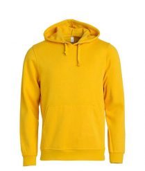 Clique Basic Hoody bluza z kapturem unisex - lemon. Żółte bluzy CLIQUE, l, bez wzorów, z bawełny, z kapturem. Za 173.55 zł.