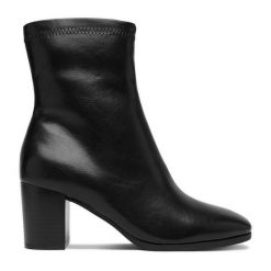 Botki JENNY. Czarne botki Jenny, bez wzorów, bez obcasa, bez zapięcia. Za 169.99 zł.