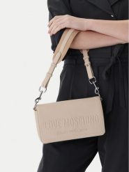 LOVE MOSCHINO Torebka JC4046PP1OLE0110 Kremowy. Białe torebki klasyczne Love Moschino, bez wzorów, ze skóry, bez dodatków. Za 486.99 zł.