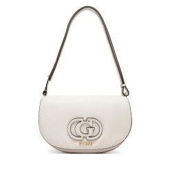 Torebka Guess. Białe listonoszki Guess, z aplikacjami, bez dodatków. Za 589.99 zł.