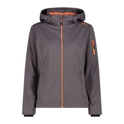 Kurtka damska turystyczna CMP 39A5016. Brązowe kurtki sportowe CMP, l, bez wzorów, z softshellu, z kapturem, trekkingowe. Za 340.00 zł.