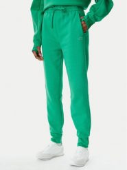 Lacoste Spodnie dresowe XF0343 Zielony Regular Fit. Zielone spodnie dresowe Lacoste, bez wzorów, z bawełny. Za 439.99 zł.