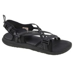 Sandały damskie, Columbia Sandal W. Czarne sandały Columbia, bez wzorów, z materiału, sportowe, bez obcasa, bez zapięcia. Za 364.00 zł.