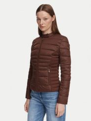 Guess Kurtka przejściowa W6YL16 W2891 Brązowy ciemny Slim Fit. Brązowe kurtki Guess, xxl, z aplikacjami, z syntetyku, bez kaptura. Za 694.99 zł.
