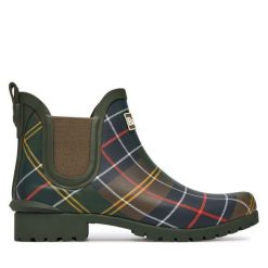 Kalosze Barbour. Zielone kalosze Barbour, bez wzorów. Za 349.99 zł.