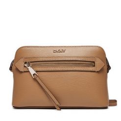 Torebka DKNY. Brązowe listonoszki DKNY, bez wzorów, bez dodatków. Za 529.99 zł.