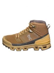 ON RUNNING Botki "Cloudrock 2" w kolorze jasnobrązowo-żółtym rozmiar: 37,5. Brązowe botki On Running, bez wzorów, z materiału, bez obcasa, bez zapięcia. Za 412.34 zł.