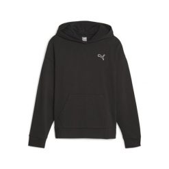 Bluza sportowa damska Puma 67598801. Czarne bluzy Puma, na zimę, m, bez wzorów, z materiału, bez kaptura. Za 374.00 zł.