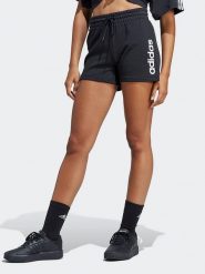 Adidas Szorty w kolorze czarnym rozmiar: XS. Czarne szorty Adidas, bez wzorów, z bawełny, z podwyższonym stanem. Za 97.28 zł.