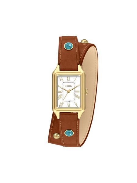 Fossil Zegarek Raquel ES5418 Brązowy. Brązowe, analogowe zegarki Fossil. Za 849.99 zł.