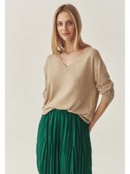 TATUUM Sweter w kolorze jasnobrązowym rozmiar: S. Brązowe swetry Tatuum, s, bez wzorów, z wełny, bez ramiączek. Za 109.00 zł.