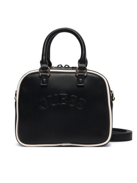 Guess Torebka V6BZ03 W4541 Czarny. Czarne torebki klasyczne Guess, z aplikacjami, ze skóry, bez dodatków. Za 294.99 zł.