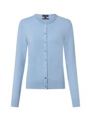 Franco Callegari Kardigan damski z zawartością kaszmiru Kobiety niebieski marmurkowy, XL. Niebieskie kardigany Franco Callegari, xl, bez wzorów, z bawełny. Za 299.95 zł.