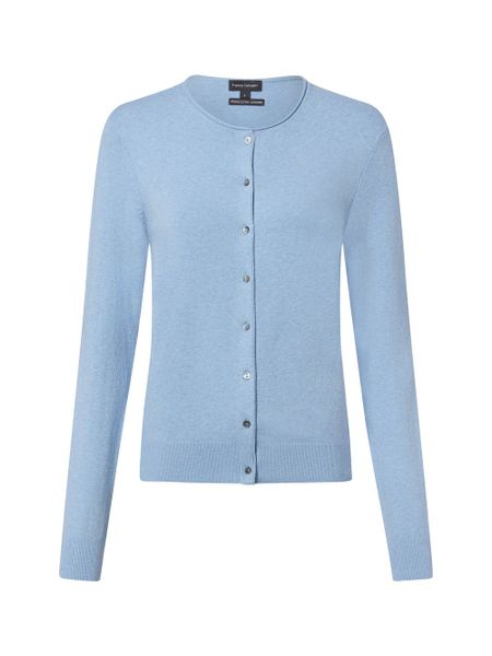 Franco Callegari Kardigan damski z zawartością kaszmiru Kobiety niebieski marmurkowy, XL. Niebieskie kardigany Franco Callegari, xl, bez wzorów, z bawełny. Za 299.95 zł.