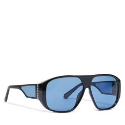 Okulary przeciwsłoneczne Guess. Czarne okulary przeciwsłoneczne Guess, z aplikacjami. Za 359.99 zł.