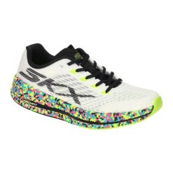 Buty SKECHERS GO RUN RAZOR 5 Biały. Białe obuwie sportowe Skechers, z tkaniny, bez zapięcia. Za 617.11 zł.