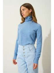 AUTHENTIC CASHMERE Kaszmirowy golf "Cassy" w kolorze błękitnym rozmiar: M. Niebieskie golfy AUTHENTIC CASHMERE, m, bez wzorów, z kaszmiru, bez ramiączek. Za 408.95 zł.