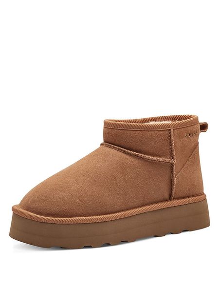 S.Oliver Skórzane botki w kolorze jasnobrązowym rozmiar: 40. Brązowe botki S.Oliver, bez wzorów, bez obcasa, na platformie, bez zapięcia. Za 187.96 zł.