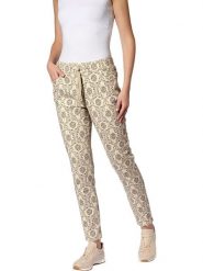 Heine Spodnie w kolorze kremowym rozmiar: 38. Brązowe spodnie materiałowe Heine, na co dzień, bez wzorów, z materiału. Za 86.99 zł.