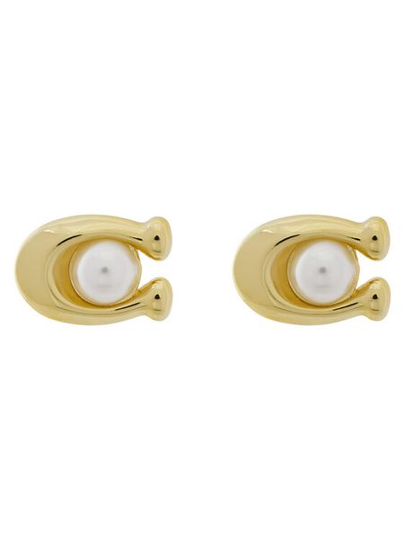 Coach Kolczyki 37341922 Złoty. Żółte kolczyki Coach, metalowe. Za 219.99 zł.