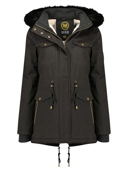 Maison Montaigne Parka "Celemai" w kolorze czarnym rozmiar: S. Czarne parki Maison Montaigne, s, bez kaptura. Za 321.20 zł.