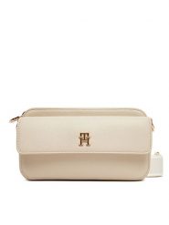 Tommy Hilfiger Torebka DISTINCT CAMERA BAG AW0AW17455 Beżowy. Brązowe listonoszki TOMMY HILFIGER, bez wzorów, ze skóry, bez dodatków. Za 559.99 zł.