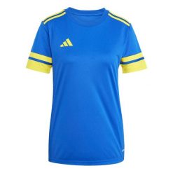 Koszulka damska adidas Squadra 25 Jersey niebieska JN5409 ROZMIAR S. Niebieskie bluzki Adidas, s, bez wzorów, z jersey, sportowe, bez kołnierzyka, bez ramiączek. Za 75.00 zł.