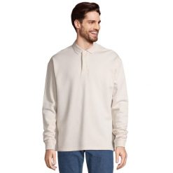 Bluza Polo Dla Dorosłych Unisex Heritage Neck. Białe bluzy SOL'S, s, bez wzorów, bez kaptura. Za 174.99 zł.