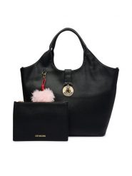 LOVE MOSCHINO Torebka JC4238PP0PKI0000 Czarny. Czarne shopper Love Moschino, bez wzorów, ze skóry, bez dodatków. Za 1,119.00 zł.