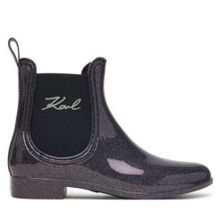 Kalosze KARL LAGERFELD. Fioletowe kalosze KARL LAGERFELD, bez wzorów. Za 439.99 zł.