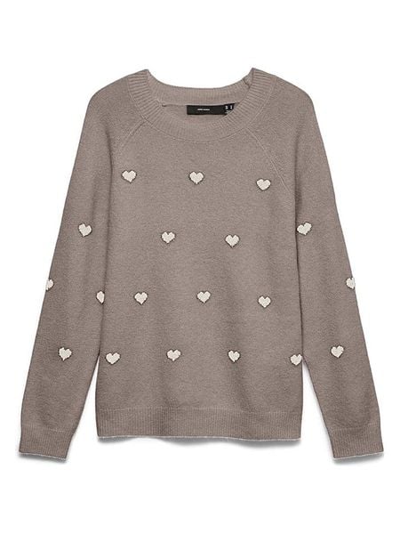 Vero Moda Sweter w kolorze szarobrązowym rozmiar: M. Brązowe swetry Vero Moda, m, bez wzorów, bez ramiączek. Za 109.95 zł.