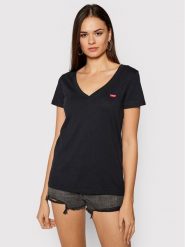 Levi's® T-Shirt Perfect Tee 85341-0003 Czarny Regular Fit. Czarne t-shirty s, bez wzorów, z bawełny, bez kołnierzyka, bez ramiączek. Za 89.99 zł.